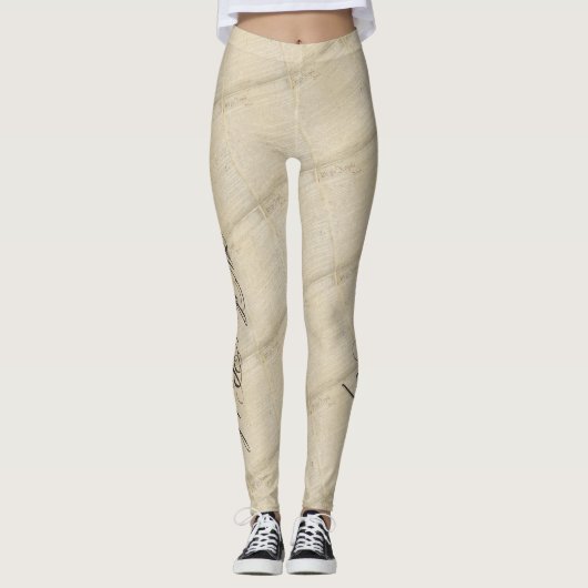 "Wij het volk" Grondwet - Patriottische broek Leggings (Voorkant)