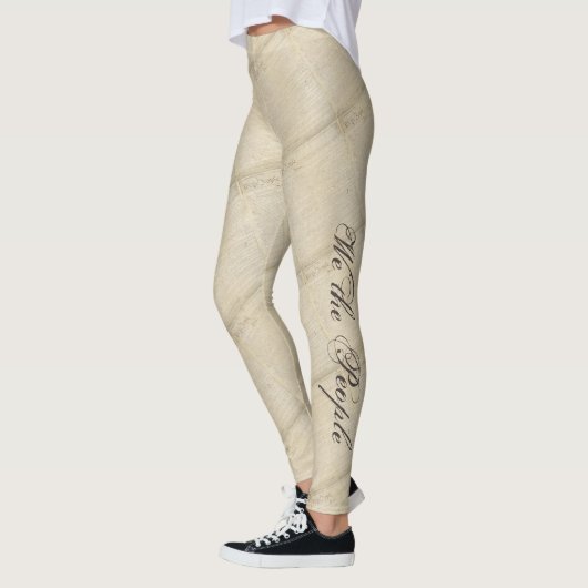 "Wij het volk" Grondwet - Patriottische broek Leggings (Links)