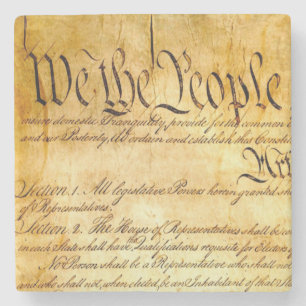 Wij, het volk - Grondwet Stenen Onderzetter