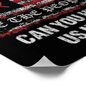 Wij, het volk, hebben de kaart van de verkiezingen poster (Hoek)