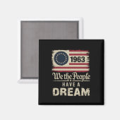 Wij het volk hebben een droom Black History Month Magneet (Voorkant / Achterkant)