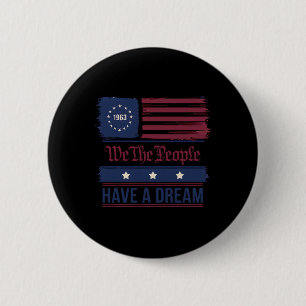 Wij Het Volk Hebben Een Droom Black History Month Ronde Button 5,7 Cm