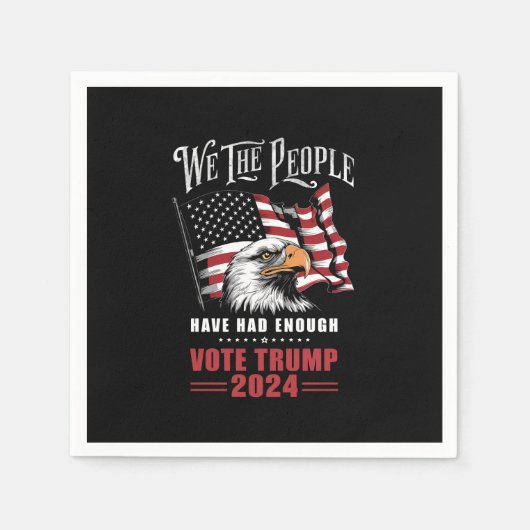 Wij, het volk, hebben genoeg stemmen gehad Trump 2 Servet (Voorkant)
