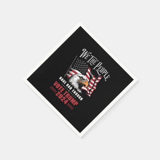 Wij, het volk, hebben genoeg stemmen gehad Trump 2 Servet (Hoek)