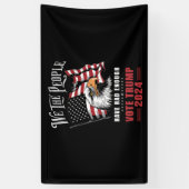 Wij, het volk, hebben genoeg stemmen gehad Trump 2 Spandoek (Verticaal)