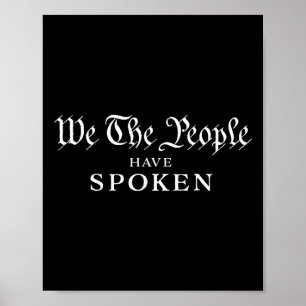 Wij Het Volk Hebben Gesproken Gewonnen Trump Wint Poster