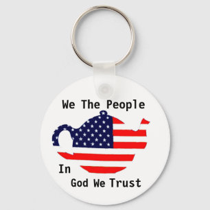 Wij Het Volk In God Wij Vertrouwen Patriottische S Sleutelhanger