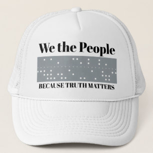 Wij het Volk Omdat Waarheid Ertoe Doet ITA2 Code Trucker Pet