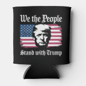 Wij, het volk, staan achter Donald Trump Support 2 Blikjeskoeler (Voorkant)