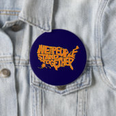 Wij, het volk, staan samen ronde button 4,0 cm (In situ)