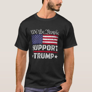 Wij, het volk, steunen Trump USA Flag Pro Donald T T-shirt
