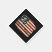 Wij, het volk, troef 45 47 benauwde vlag servet (Hoek)