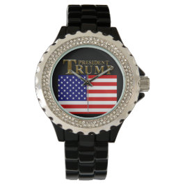 WIJ, HET VOLK, VIEREN PRESIDENT TRUMP HORLOGE