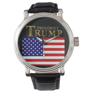 WIJ, HET VOLK, VIEREN PRESIDENT TRUMP HORLOGE