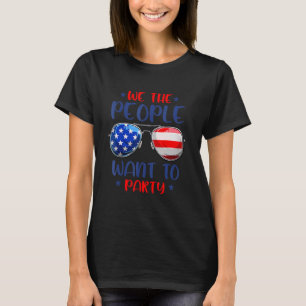 Wij, het volk, willen de Amerikaanse sunglasse T-shirt