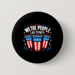 Wij, het volk, willen een partij zijn bij de Pong Ronde Button 5,7 Cm