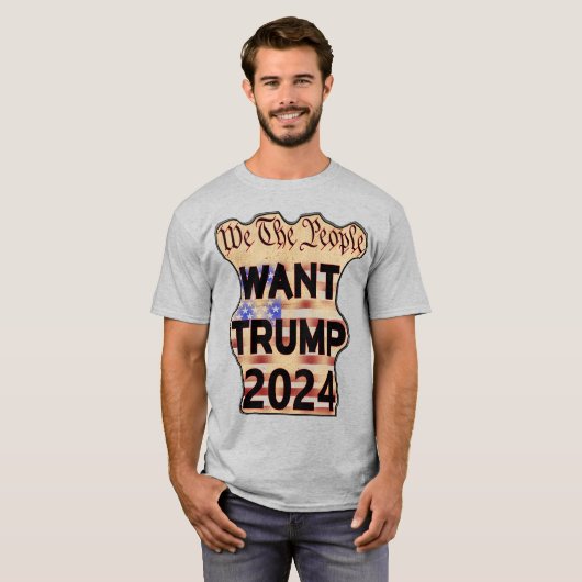 Wij, het volk, willen Trump T-shirt (Voorkant volledig)
