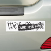 Wij, het volk, zijn de 99 procent Bumpersticker (Op auto)