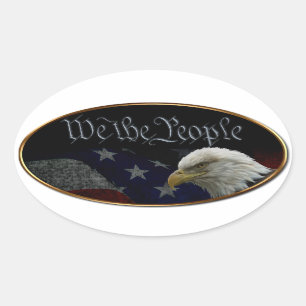 Wij, het volksembleem ovale sticker