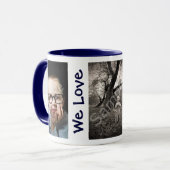 WIJ HOUDEN VAN AANGEPASTE Kinderen 3 Foto's Moeder Mok (Voorkant links)