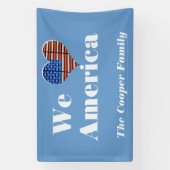 Wij houden van Amerika Spandoek (Verticaal)