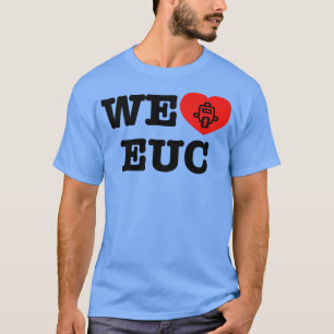 Wij houden van EUC elektrische eenwieler koel T-shirt