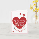 Wij houden van onze arts-assistent voor artsen en  kaart (Gele Bloem)