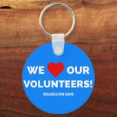 wij houden van onze vrijwilligers sleutelhanger (Voorkant)