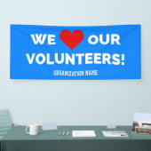 wij houden van onze vrijwilligers spandoek (Beurs)