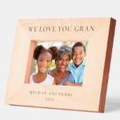 Wij houden van u Gran gepersonaliseerde foto Lijst Gegraveerde Lijstjes