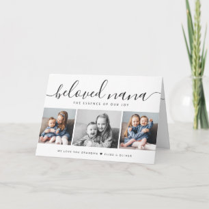 Wij houden van u Nana zwart & wit foto Moederdag Kaart