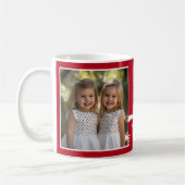 Wij houden van u Poppen 2 Foto Custom Red Modern P Koffiemok (Links)