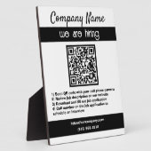 Wij huren QR-code voor bedrijven Fotoplaat (Zijkant)