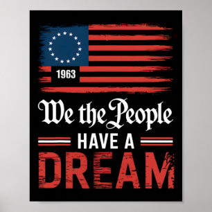Wij mensen hebben een droom Black History Month 3 Poster
