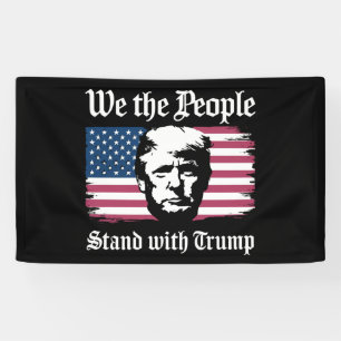 Wij Mensen Steunen Donald Trump Steun 2024 Spandoek