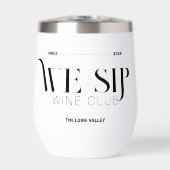 Wij nippen Wine Club Custom Crest Sophisticated (Voorkant)