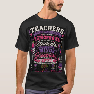 Wij onderwijzen niet alleen, wij veranderen de toe t-shirt