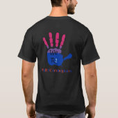 Wij R1 Hoek en Rug Bisexual Logo T-shirt (Achterkant)