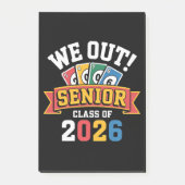 Wij Senior Klas Van 2026 Post-it® Notes (Voorkant)