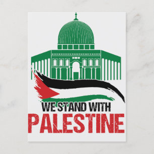 Wij staan achter Palestina Briefkaart