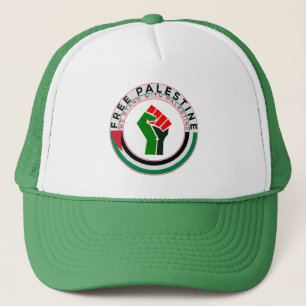 Wij staan achter Palestina, Vrij Palestina, Trucker Pet