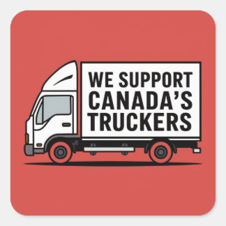 Wij steunen Canadese Trucker Stickers
