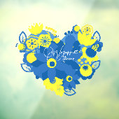 Wij steunen Oekraïne Raamsticker (Vel 3)