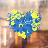 Wij steunen Oekraïne Raamsticker (Vel 2)