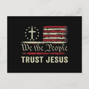 Wij The People Trust Jesus - Verenigde Staten - Ch Briefkaart