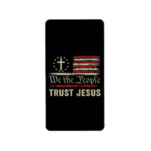 Wij The People Trust Jesus - Verenigde Staten - Ch Etiket