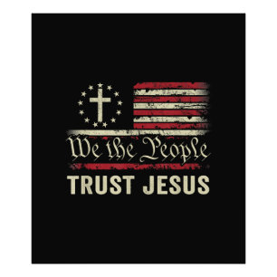 Wij The People Trust Jesus - Verenigde Staten - Ch Foto Afdruk