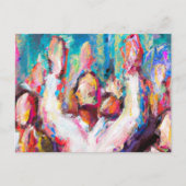 Wij verheugen ons over het Abstracte Briefkaart (Voorkant)