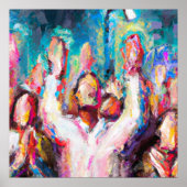 Wij verheugen ons over het Abstracte Poster (Voorkant)