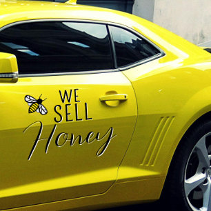 Wij verkopen Honey Bee Apiary promotievenster Clin Raamsticker